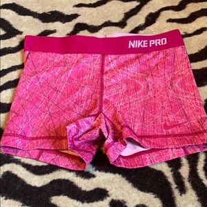 Pink nike spanks